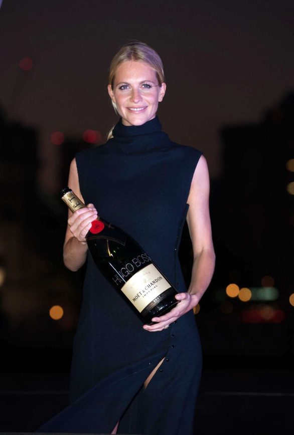 Poppy Delevingne - Hugo Boss Yacht is christened by cocktail reception on the bank of Thames in London