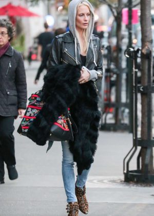 Poppy Delevingne in Jeans out in New York City