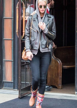 Poppy Delevingne in Tight Jeans out in NYC
