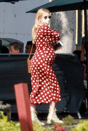 Pregnant Emma Roberts - seen running errands in Los Angeles
