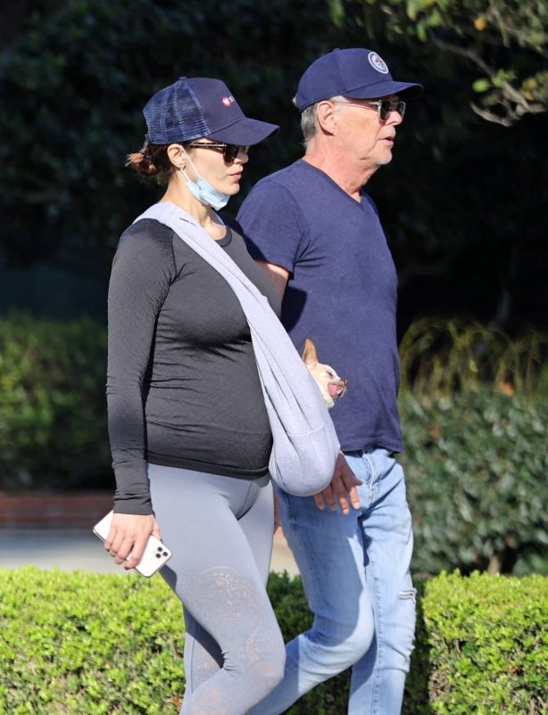 Pregnant Katharine McPhee - out for a walk in Montecito