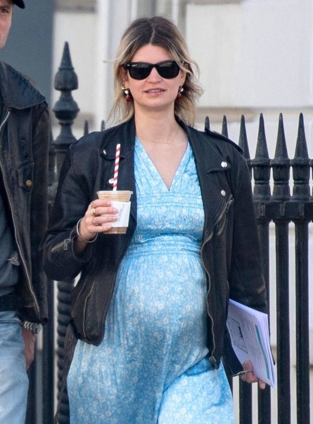 Pregnant Pixie Geldof - Steps out in London