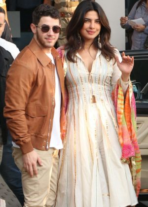 Priyanka Chopra and Nick Jonas - Arriving at the Mumbai Airport