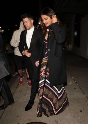 Priyanka Chopra and Nick Jonas - Night out in Los Angeles