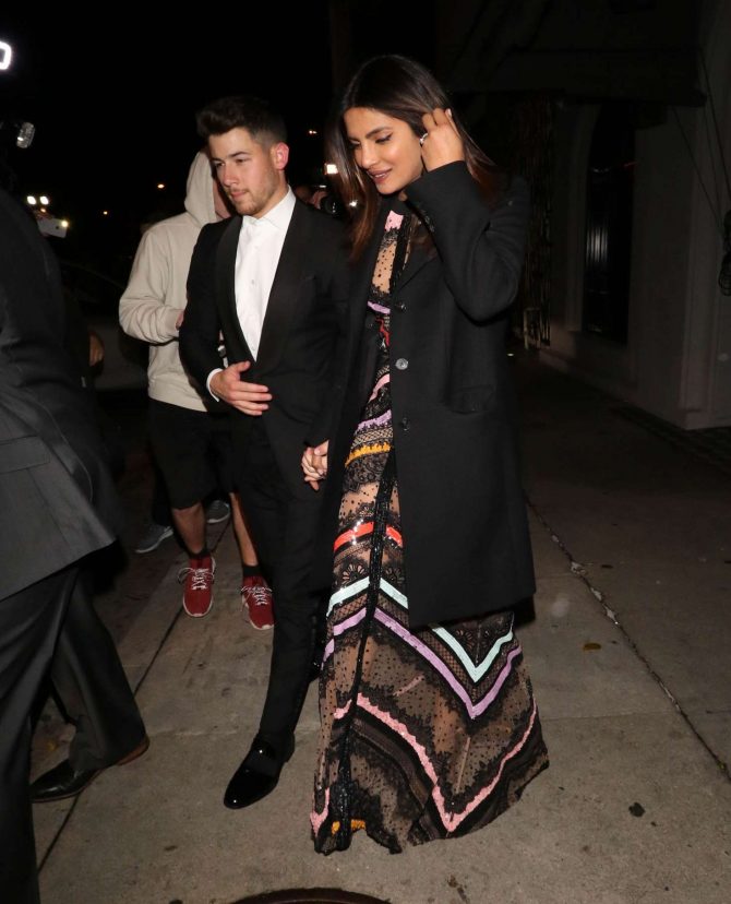 Priyanka Chopra and Nick Jonas - Night out in Los Angeles