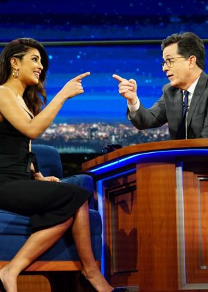 Priyanka Chopra at 'The Late Show With Stephen Colbert' in New York
