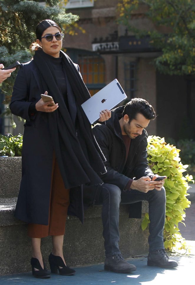 Priyanka Chopra - Filming Scenes for Season 2 of 'Quantico' in Forest Hills