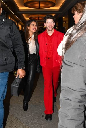 Priyanka Chopra - Leaving the Marquis Theater in Times Square