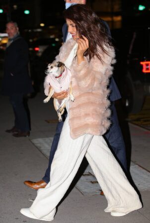 Priyanka Chopra - Out with her puppy in New York City