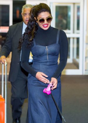 Priyanka Chopra - Seen at JFK Airport in NYC