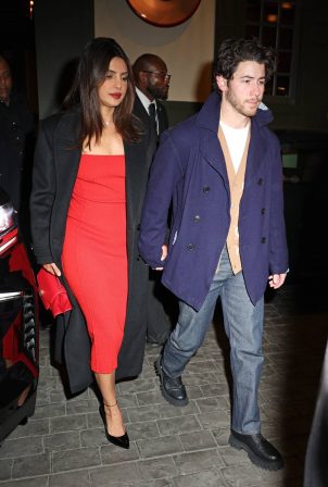 Priyanka Chopra - With Nick Jonas head to a wedding at Casa Cipriani in New York