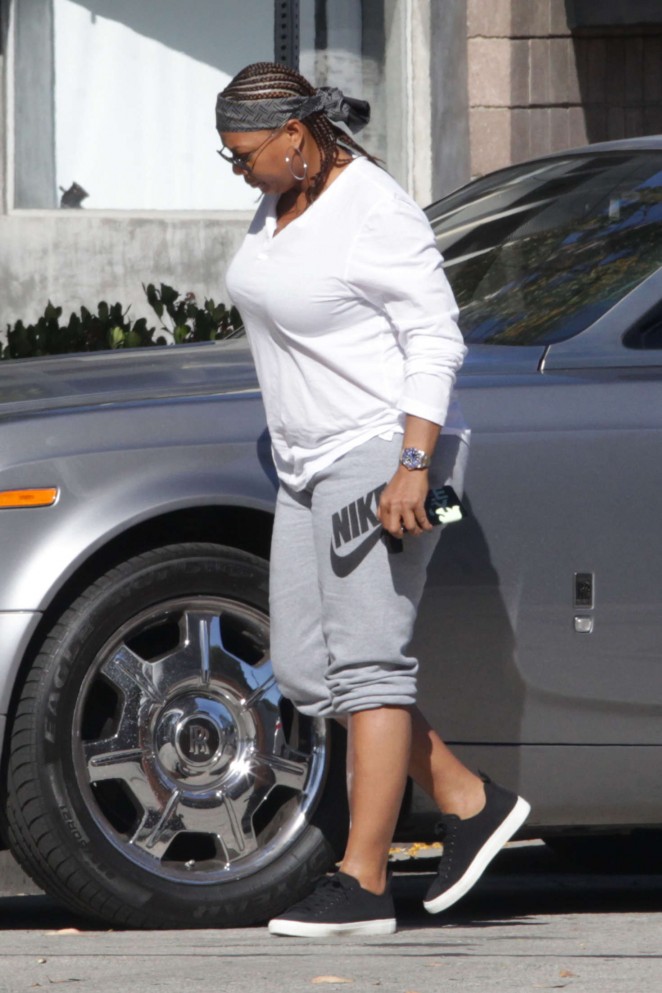 Queen Latifah out and about in West Hollywood