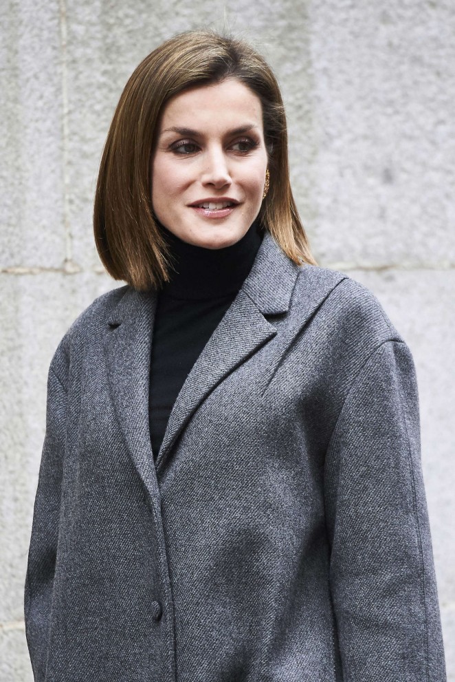 Queen Letizia - Arrives for a business meeting in Madrid