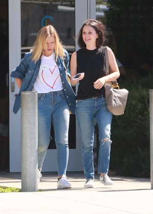Rachel Bilson and Kristen Bell in Jeans out in LA