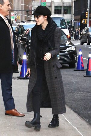Rachel Brosnahan - Arriving at The Late Show with Stephen Colbert in New York