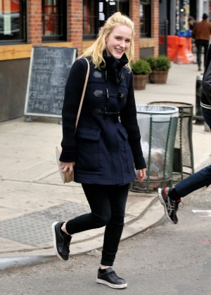 Rachel Brosnahan out in New York City