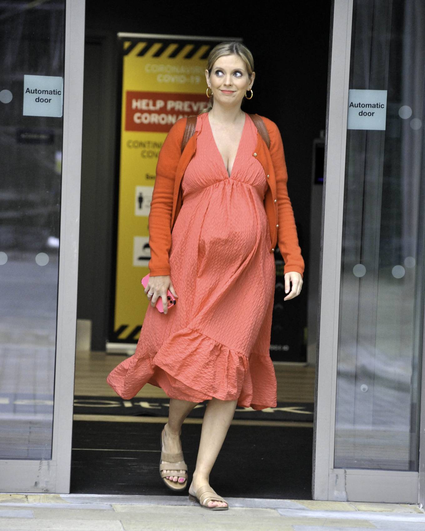 Rachel Riley 2021 : Rachel Riley – in a summer dress on Mediacity in Manchester-06