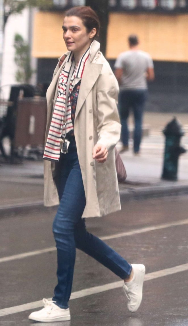 Rachel Weisz in Jeans out in New York City