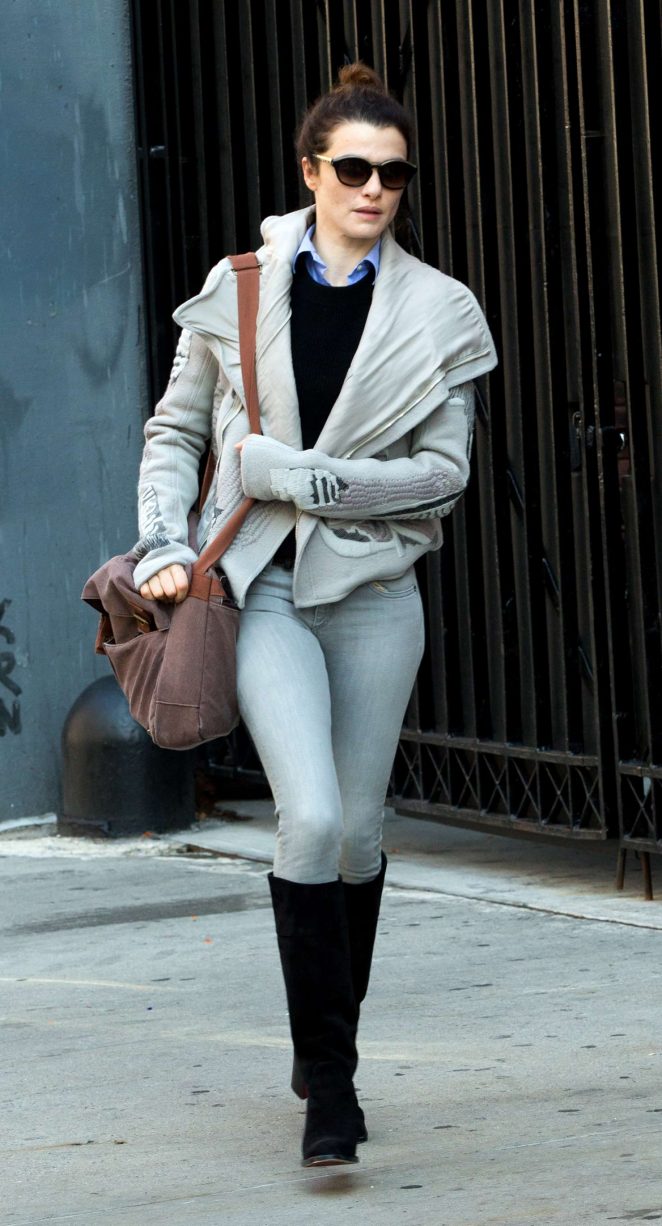 Rachel Weisz in Skinny Jeans out in New York