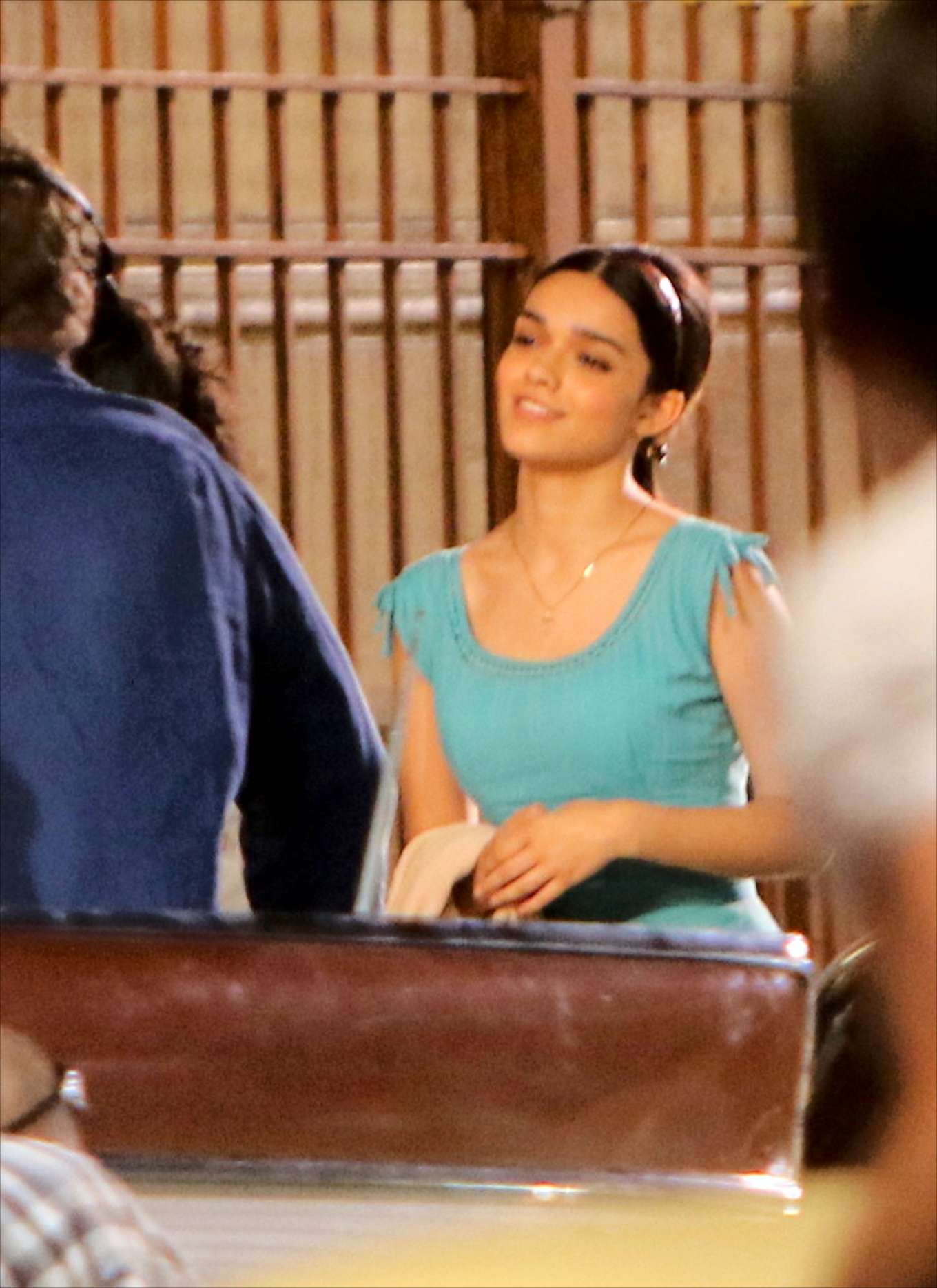 Rachel Zegler 2019 : Rachel Zegler – Filming a scene at the West Side Story movie set-04
