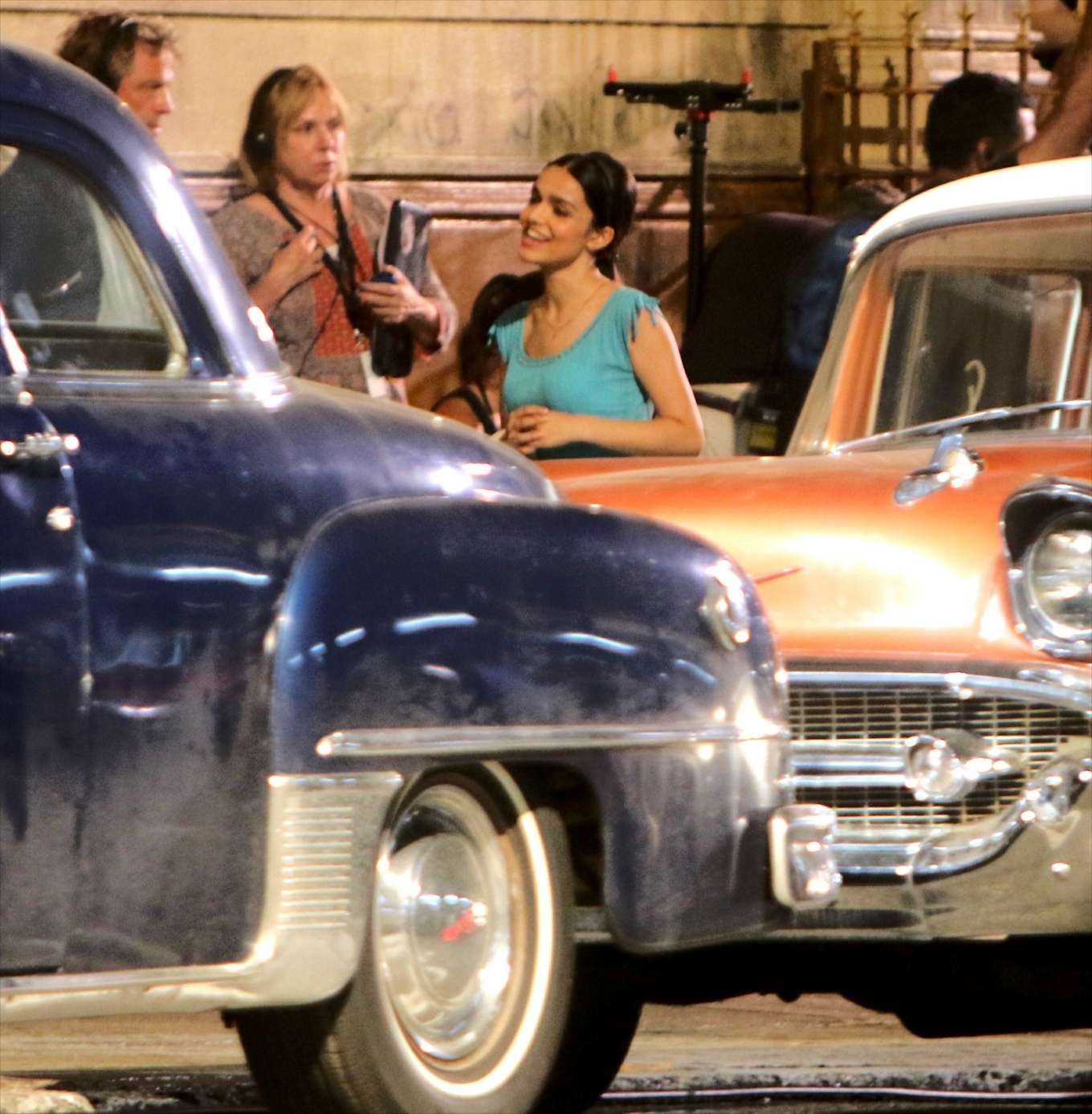 Rachel Zegler 2019 : Rachel Zegler – Filming a scene at the West Side Story movie set-05