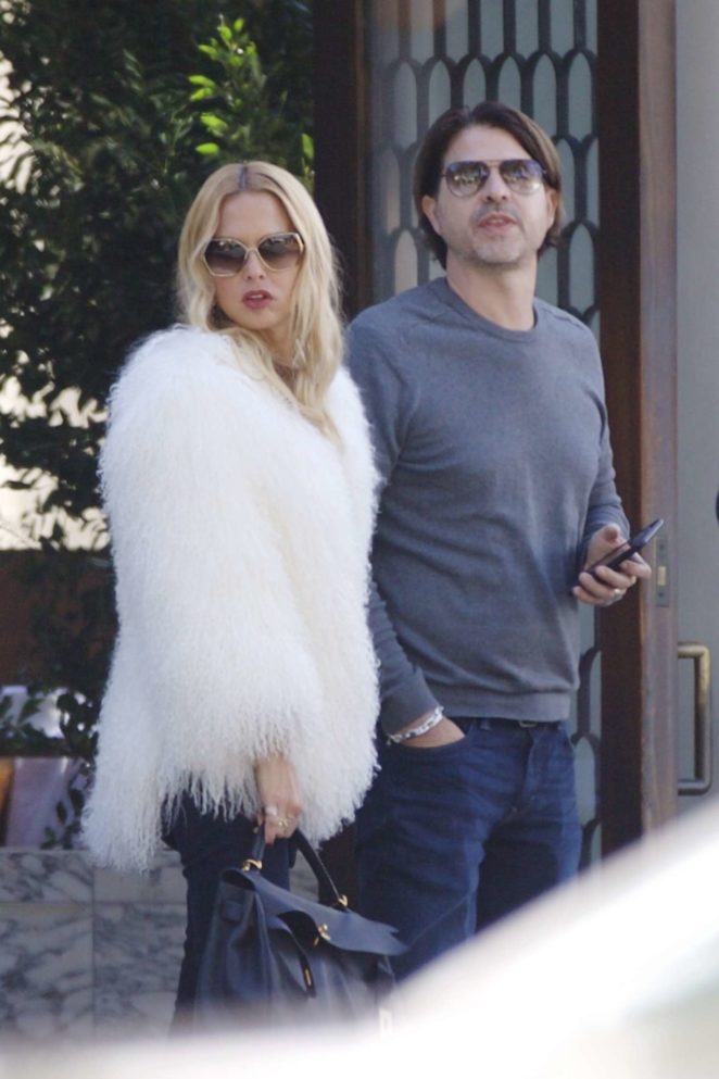 Rachel Zoe and husband Rodger Berman - Leave Cecconi's in West Hollywood