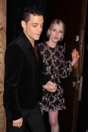 Rami Malek and Lucy Boynton - Seen at Century Club in London