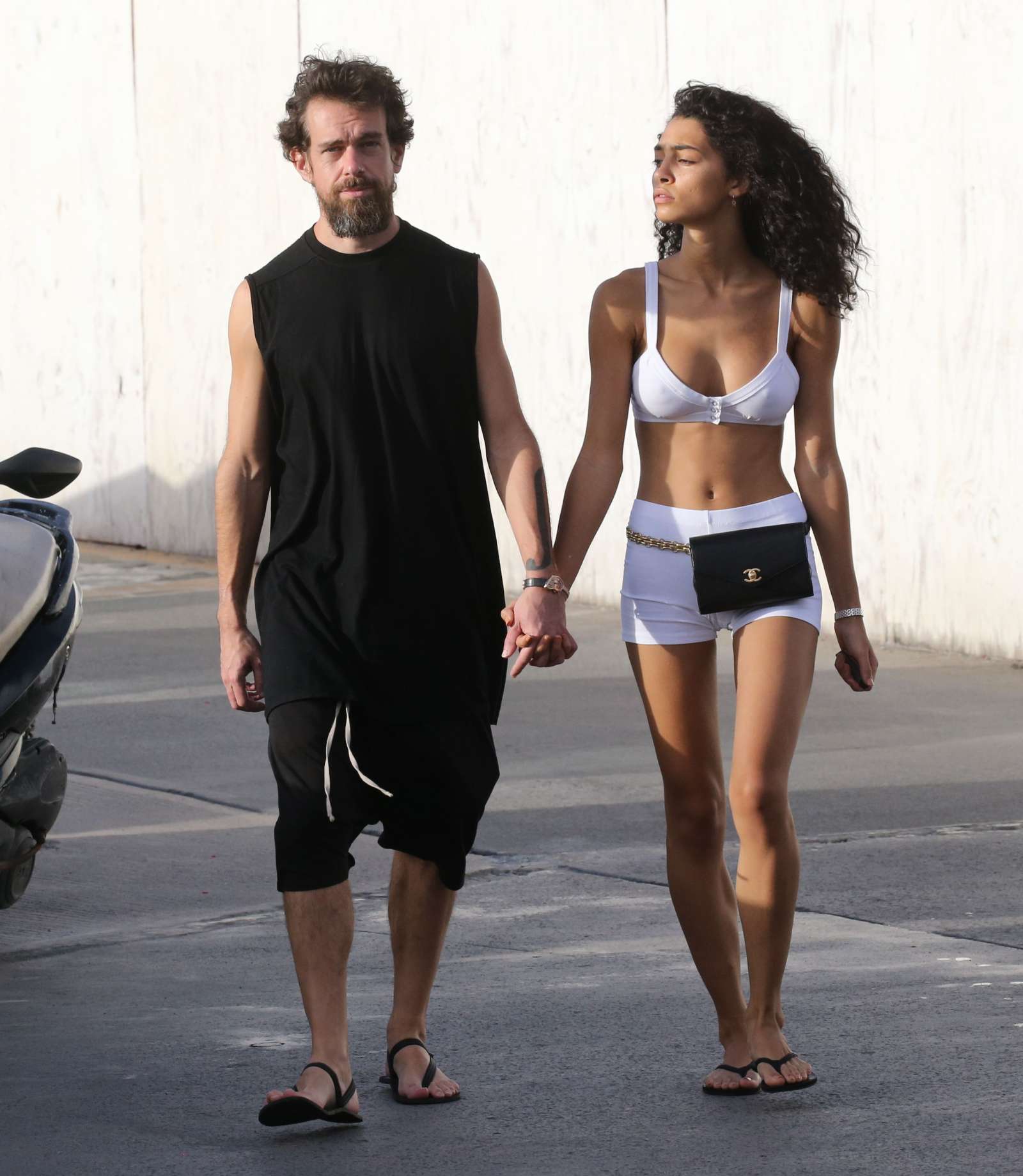 Raven Lyn Cornell and Jack Dorsey - Shopping in St Barth. 