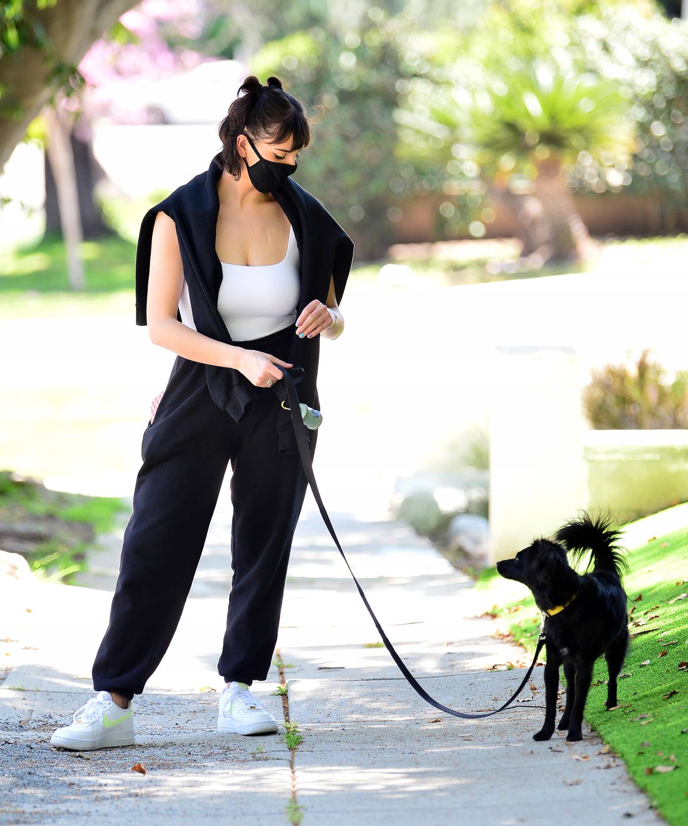 Rebecca Black â€“ Walking her puppy in Orange County