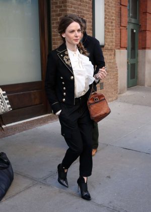 Rebecca Ferguson Leaves her hotel in New York City