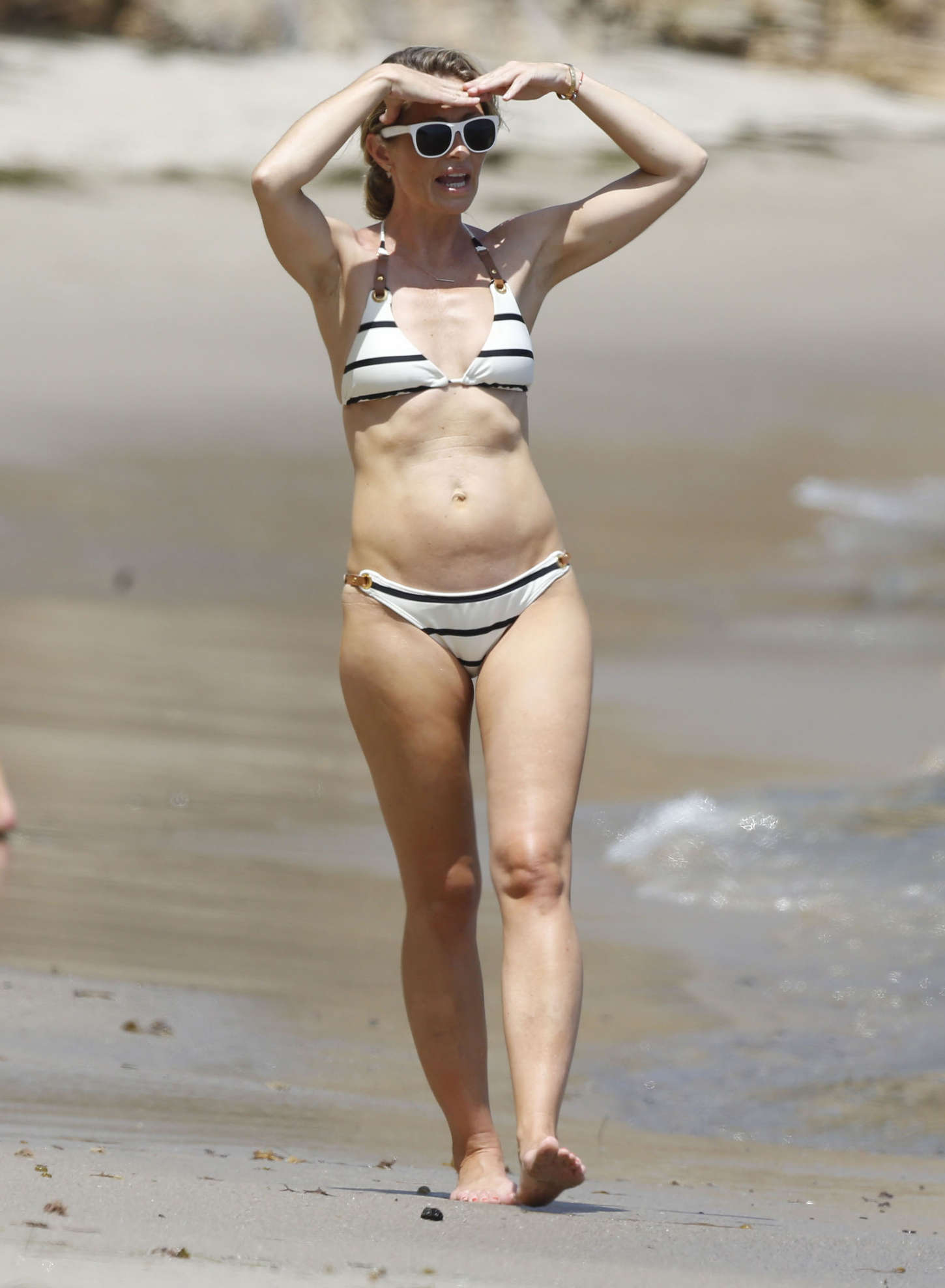 Rebecca Gayheart - Bikini Candids in Malibu. 