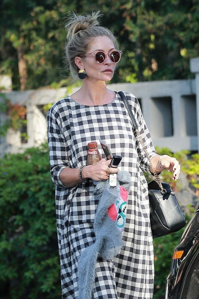 Rebecca Gayheart - Leaving a friend's place in Los Angeles