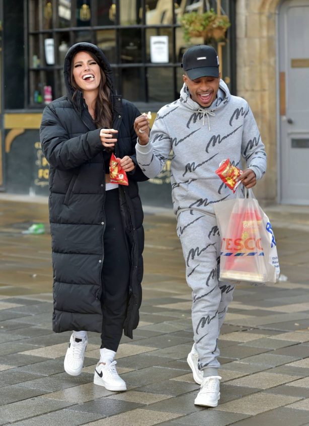 Rebecca Gormley and Biggs Chris are seen at Tesco in Newcastle