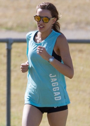 Rebecca Judd - Jogging at park in Melbourne