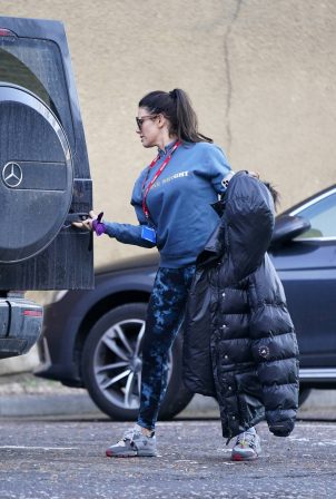 Rebekah 'Becky' Vardy - Arrived for her latest 'Dancing on Ice' training session
