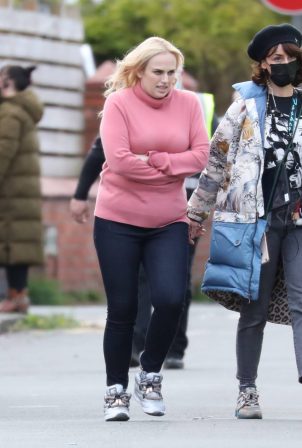 Rebel Wilson - on the set of 'The Almond And The Sea Horse' in Wrexham