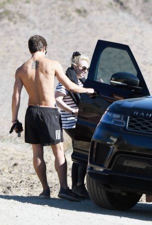 Rebel Wilson - With boyfriend Jacob Busch out for a hike in Los Angeles