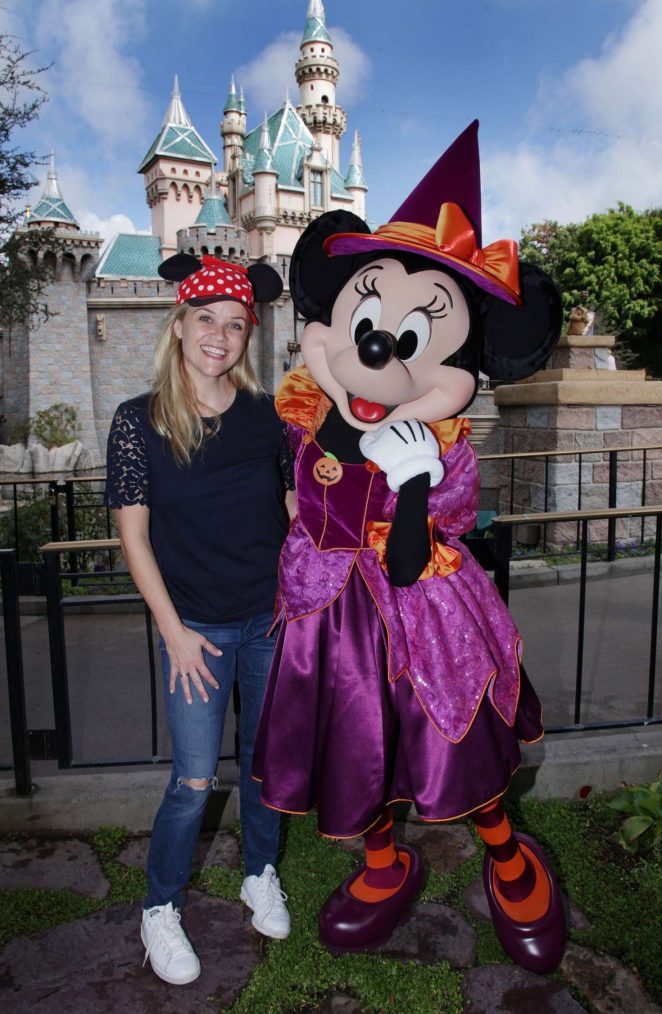 Reese Witherspoon at Disneyland in Anaheim