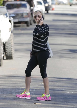 Reese Witherspoon in Leggings Out in LA