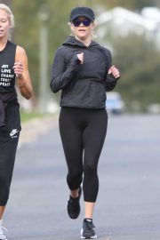 Reese Witherspoon - Jogging candids with a friend in Los Angeles