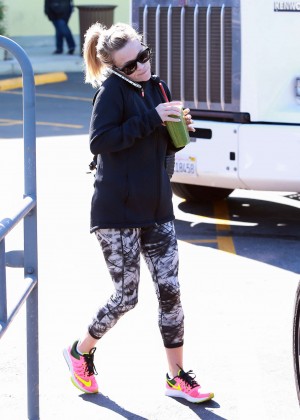Reese Witherspoon in Leggings Out and about in LA