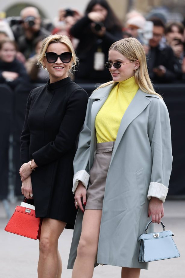 Reese Witherspoon - With Ava Phillippe arriving at Fendi Spring Summer 2024 show