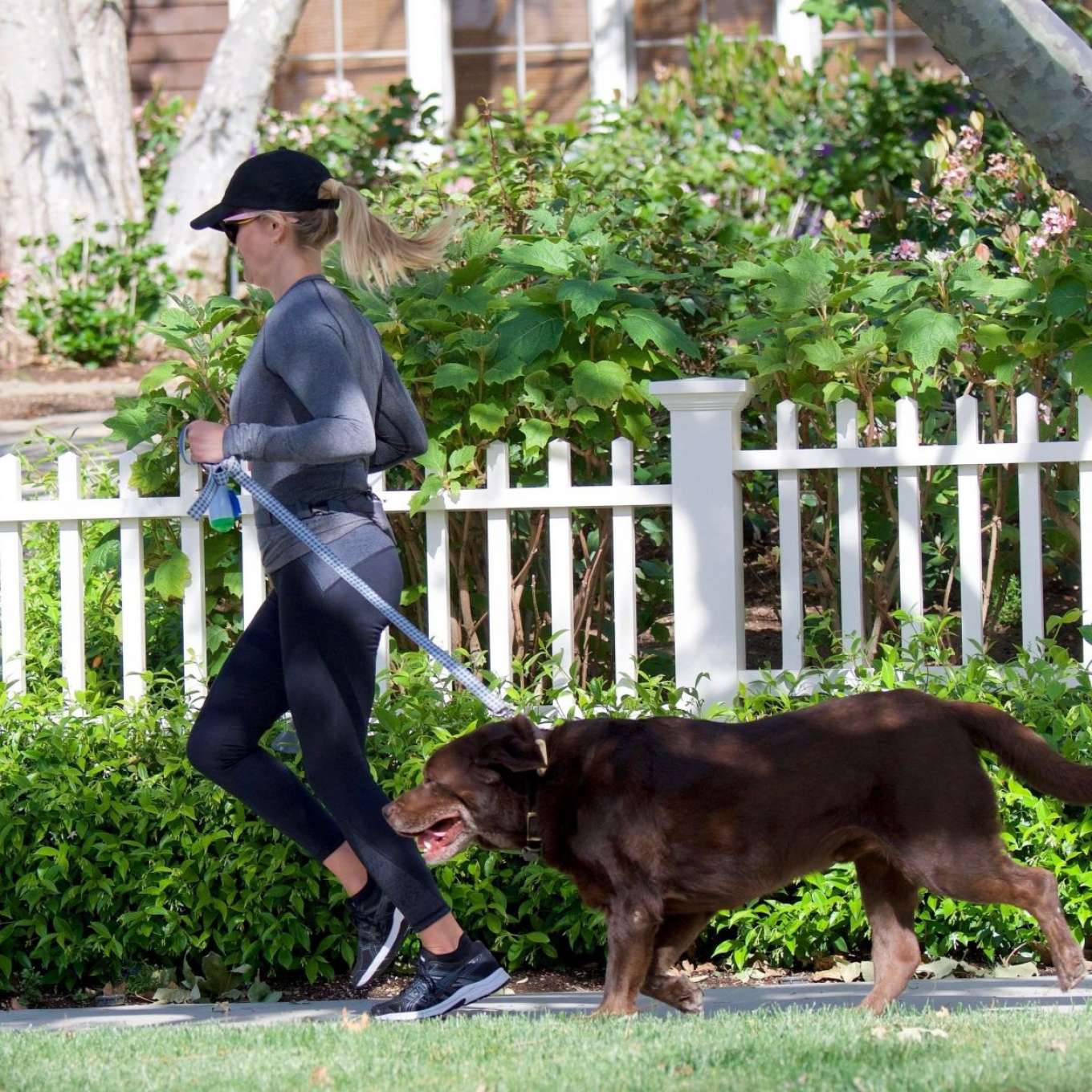 Reese Witherspoon With Her Dog -01 | GotCeleb