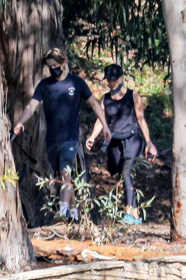 Reese Witherspoon - with her son Deacon while on a hiking session near their Palisades home