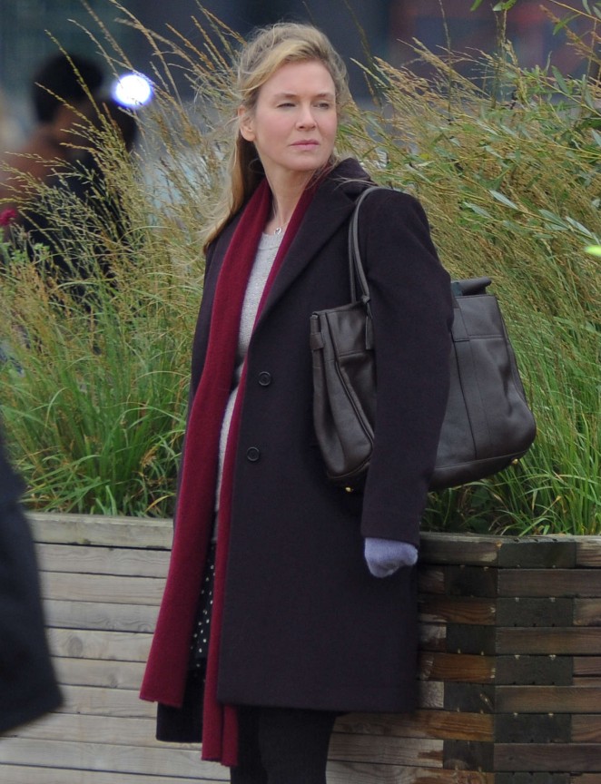 Renee Zellweger - Filming new Bridget Jones Movie in London