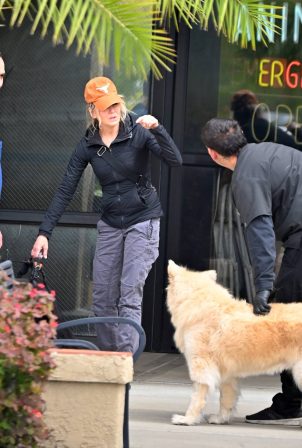 Renee Zellweger - Taking her two dogs to the vet