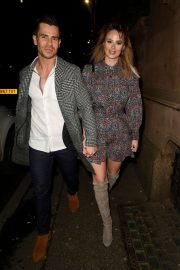 Rhian Sugden and her husband Oliver Mellor at Hawksmoor Restaurant in London