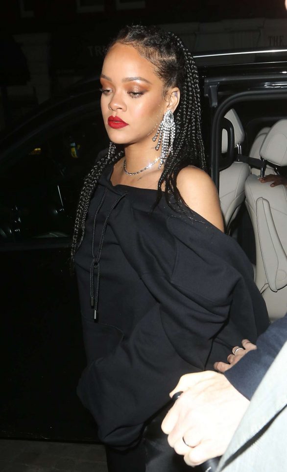 Rihanna - Arrives at British Vogue's Fashion & Film Party 2020 in London