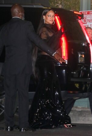 Rihanna - Arrives at Jay-Z's Oscar Party in Los Angeles
