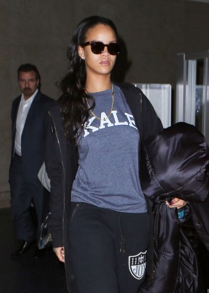 Rihanna at LAX airport in LA